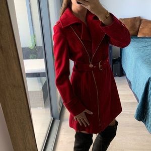 Michael Kors Red Peacoat Jacket
